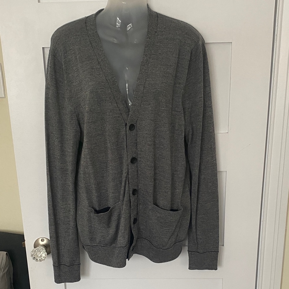 Rag & Bone New York Gray Wool Long Cardigan Medium